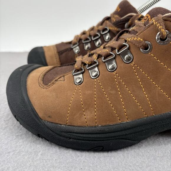 Keen Womens Shoes Size 8.5M Brown Canvas Hiking Sneaker Oxford Lace UP Fashion - Picture 3 of 15